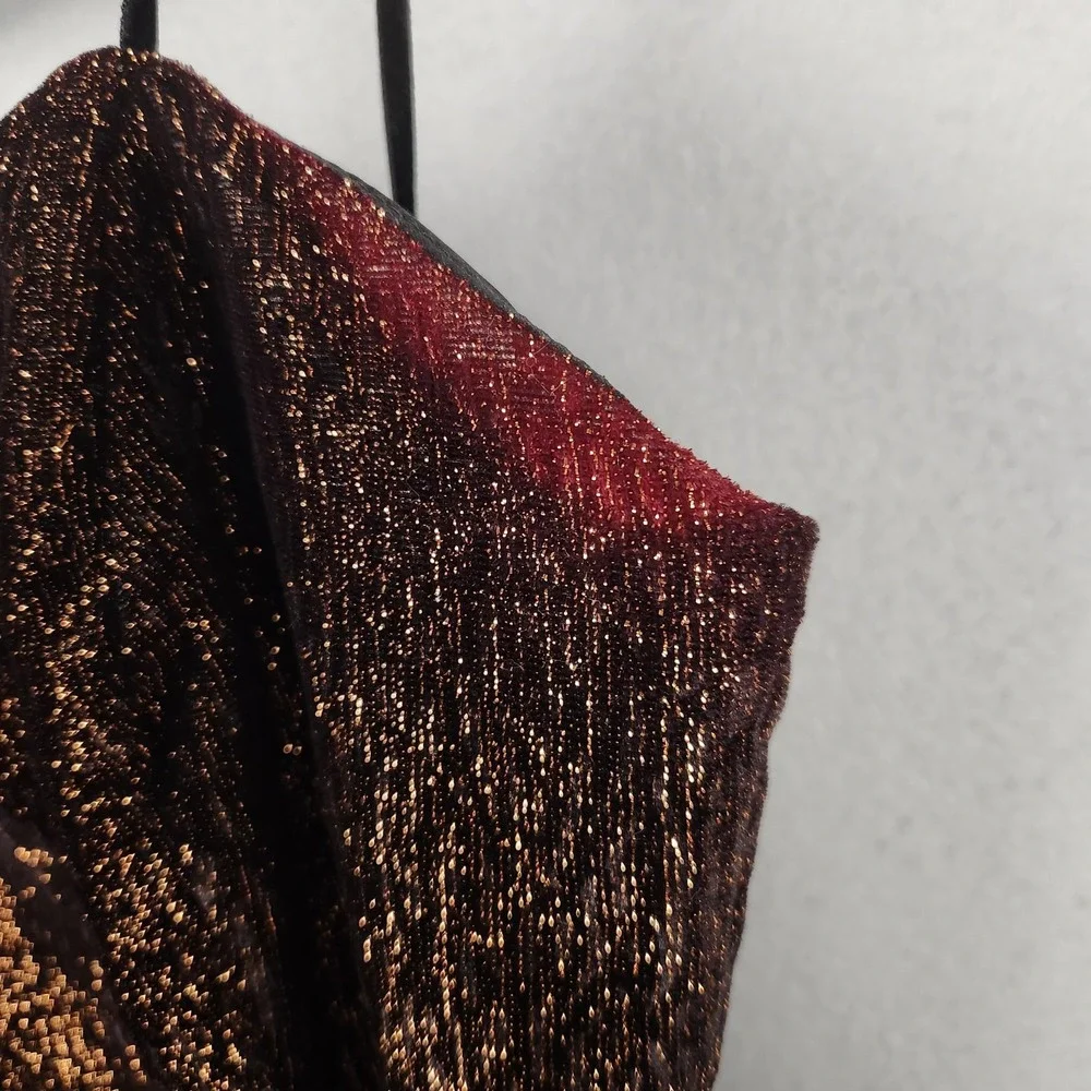 Vintage Hearts Dress Womens Small 3/4 Black Peplum‎ Velvet 2 Piece Made USA 80s - Picture 7 of 16